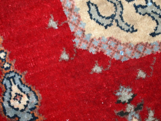 Image 1 of Handgemaakt antiek Turks Konya-tapijt 69 cm x 108 cm (2,9' x 3,5') jaren 1920 - 1C500