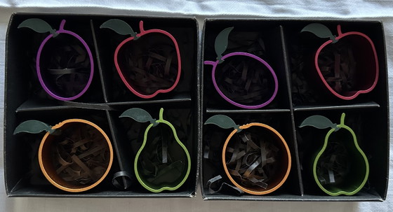Set di Anelli Portatovaglioli in Alluminio Anodizzato con Motivo Frutta – Accessori da tavola, Aluminium (photo 5 of 5)