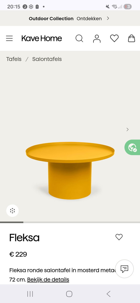 Image 1 of Table basse Kave Home Fleksa