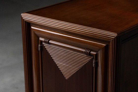 Image 1 of Architectural Modernist Sideboard, France, Mid-20th Century