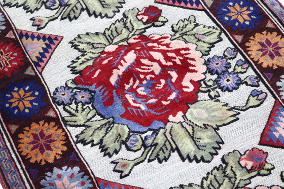 Image 1 of Afghan Kelim Deco Art Handwoven New Rug 253 x 75 cm