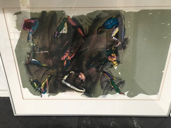 Image 1 of Belle lithographie Pavel Roučka 66 x 41