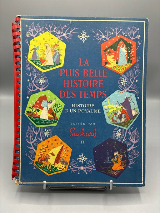 Complete Suchard Set – The Most Beautiful Story of All Time I & II – Illustrated Albums from the 50s – koffietafelboeken
