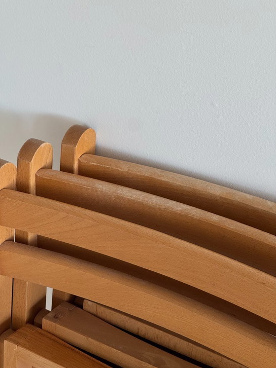Image 1 of set / 4 vintage IKEA houten klapstoelen