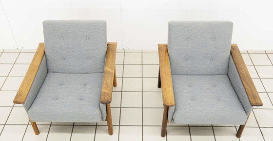 Image 1 of 2x Scandinavian Mid - Century Armchairs