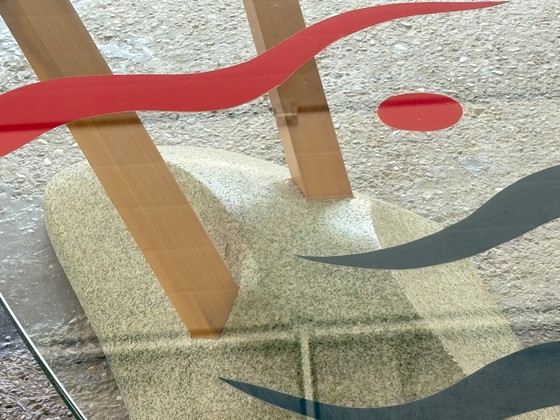 Tavolino da caffè Artifici postmoderno Design Paolo Deganello per Cassina anni '80 – Tavolini da caffè, Glass (photo 7 of 10)