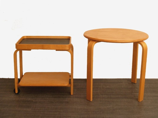 Ikea Brunabo Sperrholz Schachteltisch + Trolley Vintage Design