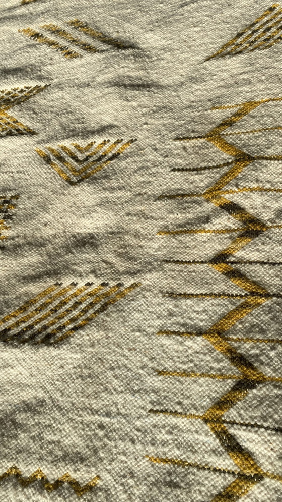 Image 1 of Atlas Echo - 150cm x 100cm - Authentic Hand-woven Berber Kelim