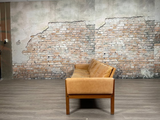 AP Stolen AP62/4 – Cuir marron clair | Hans J. Wegner – Canapés, Leather, Wood (photo 7 of 16)