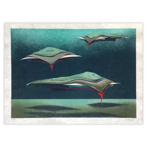 Gesigneerde lithografie van Félix Labisse, Artificial, 1975 – lithos zeefdrukken, Paper (photo 2 of 5)