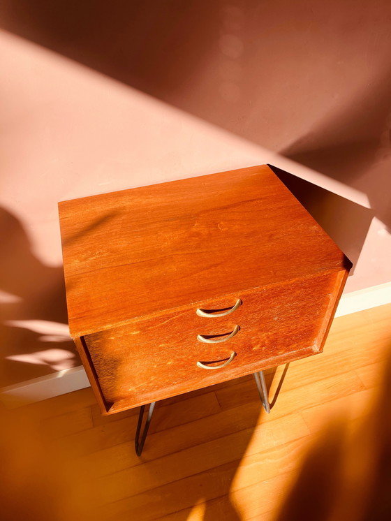 Image 1 of Vintage besteklade op pootjes