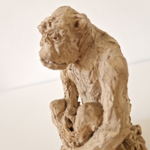 C Evers Vintage Sculpture Statue Monkey