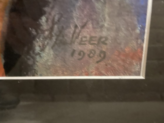 Image 1 of Abstract screen print H Veer
