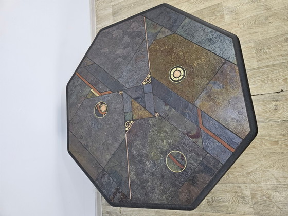 Nederlandse Salontafel van Paul Kingma, jaren 80 – Koffietafelboeken, Copper, Brass, Brutalist (photo 12 of 17)