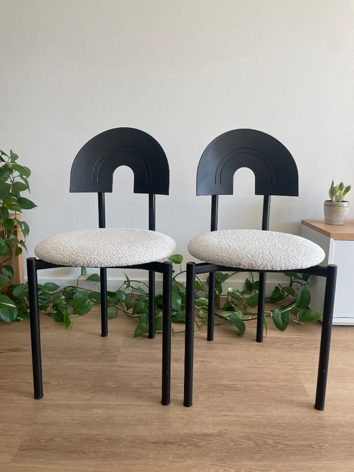 2x Postmodern Dining Chairs
