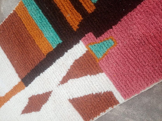 Image 1 of Tapis berbères multicolores en laine 200cmx100cm