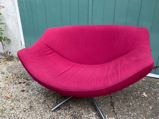 Image 1 of Gigi swivel chair and footstool. Brand: Label by Gerard van der Berg.