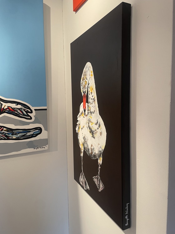 Image 1 of Gemälde eines Schwans