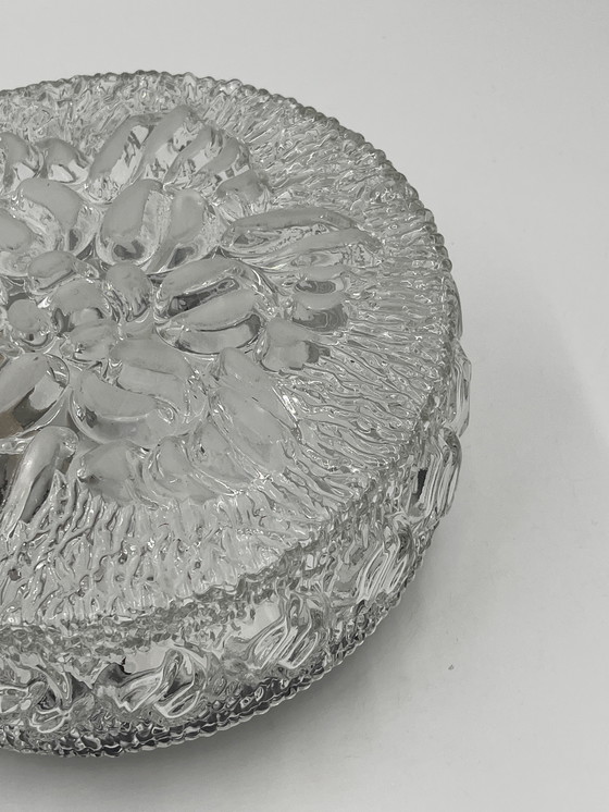 Image 1 of Molded Glass Ceiling Light with Relief