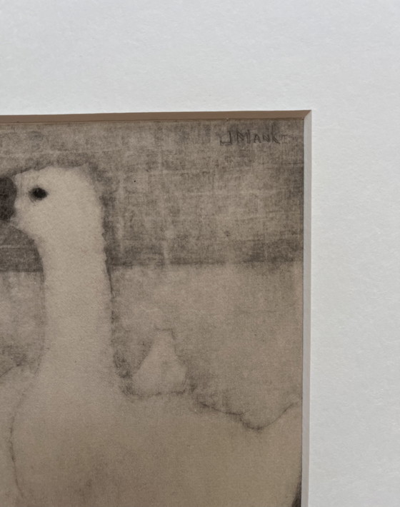 Image 1 of Jan Mankes 1889-1920 / Heliogravure 2 Geese 1923