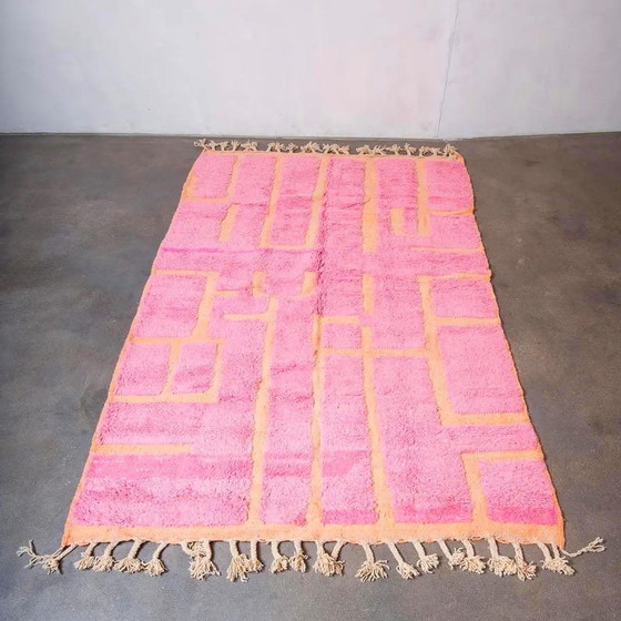 Authentischer rosa Beni Ouaraine-Teppich aus Naturwolle, Größe 200/300 cm – Ahrend, Teppiche & Läufer, Wool (photo 3 of 9)