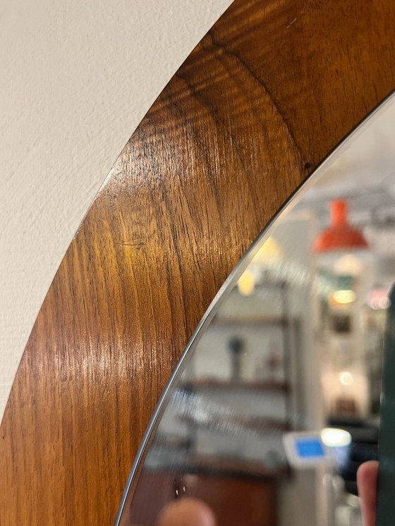 Image 1 of Specchio danese vintage in teak, rotondo, anni '70