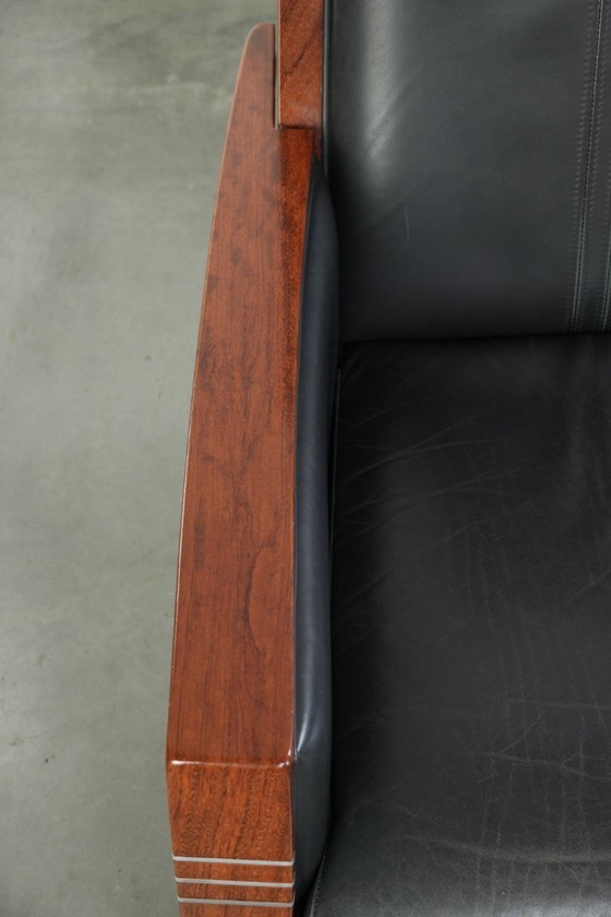 Luxury electrically adjustable Schuitema Art Deco design recliner, model John, from the Decoforma series, (photo 8 of 14)