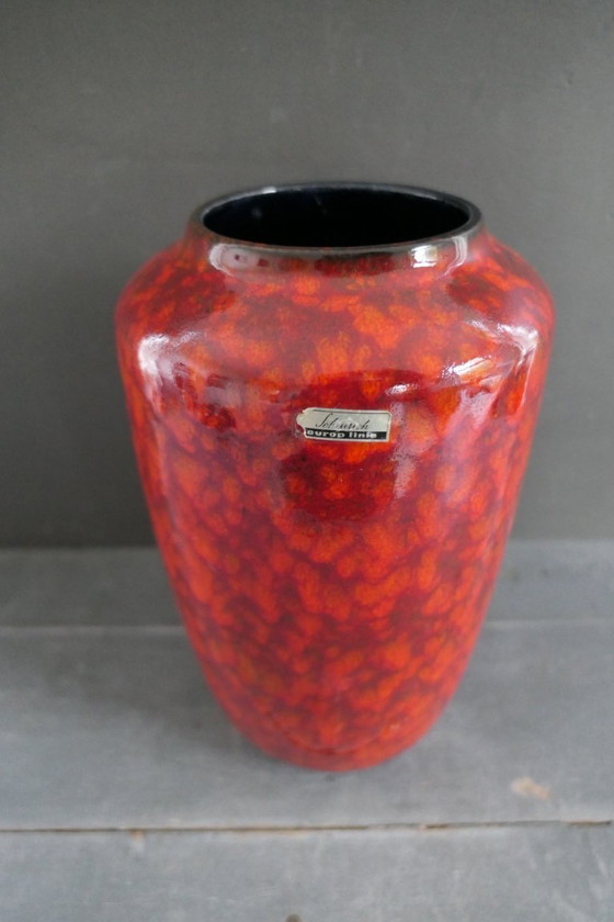Image 1 of Vintage Scheurich large vase 517-30 red W. Germany