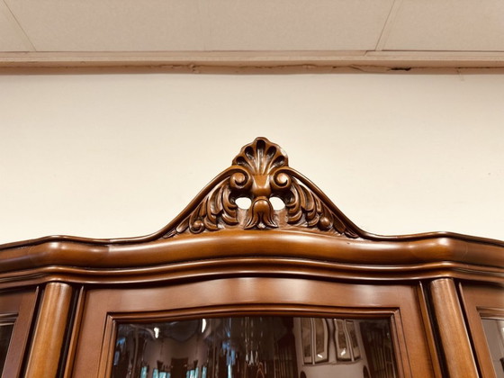 Klassische Jugendstil Anrichte – Vitrine, Glas, Metall (photo 8 of 16)