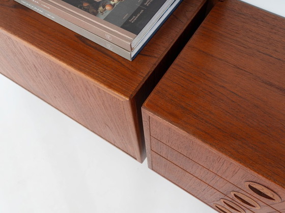 Modulaire wandkast van teakhout, Deens design, jaren 60, ontworpen door Rud Thygesen en Johnny Sørensen, (photo 21 of 21)