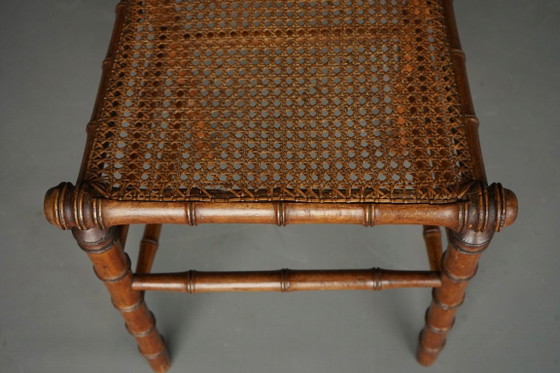 Antique American Faux Bamboo Side Chair – Dining chairs, Wood (photo 7 of 16)