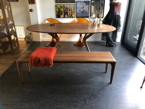 Designer dining table Lakri and bench Latus