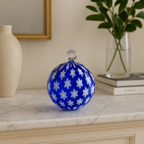 Image 1 of pallina di Natale con murrina in vetro di Murano