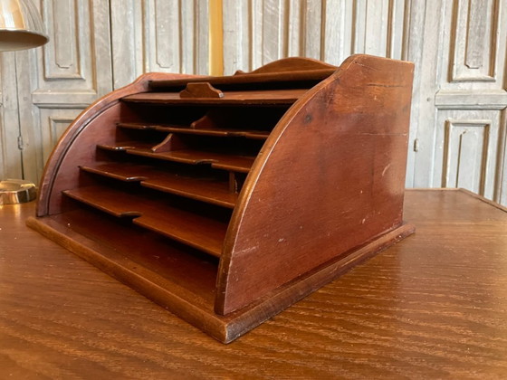 Image 1 of Desk, Roller Shutter Cabinet, Mailbox, Art Deco, 1930, French