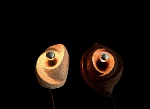 Lámparas de pared brutalistas de cerámica hechas de arcilla chamota