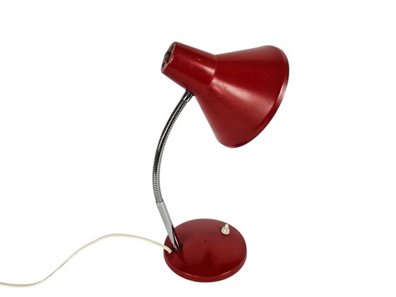 Image 1 of Hala Zeist - lampada da tavolo - rosso - collo flessibile - anni '60