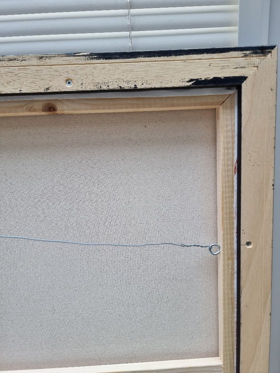 Image 1 of Frances Eckhardt - Peinture abstraite 70x70 cm, peinte à la main, colorée, art moderne