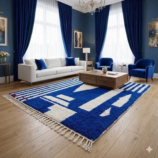 Alfombra de lana natural hecha a mano, 200 cm x 300 cm. – vloerkleden en tapijten, Wool (photo 2 of 5)