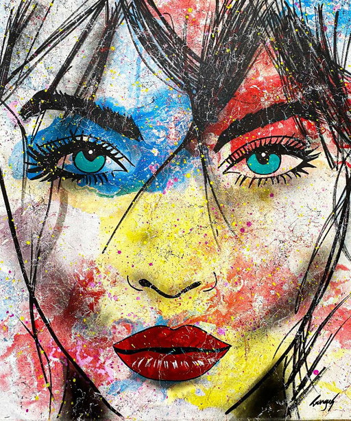 GONGAS - Addicted - Artist canvas – schilderijen tekeningen