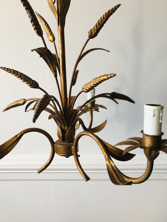 Image 1 of Florentine chandelier known as wheat ear by Hans Kögl