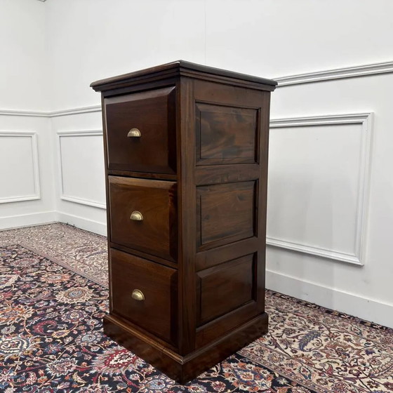 Cómoda clásica inglesa, Madera, Latón, Marrón, Italian Design (foto 6 de 10)