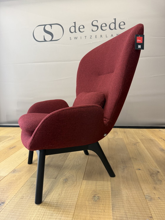 Sillón Rolf Benz 594 de tela roja – Sillones, Wool (photo 5 of 8)