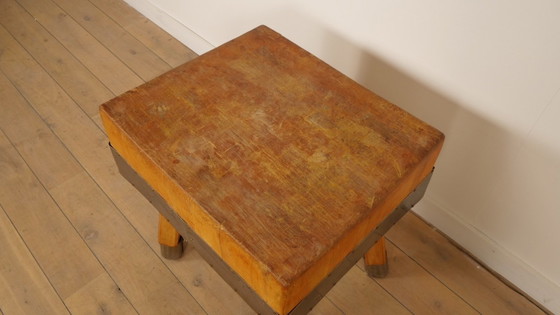 Vintage Butcher Block | Plant Stand – Plant table, Wood (photo 4 of 8)