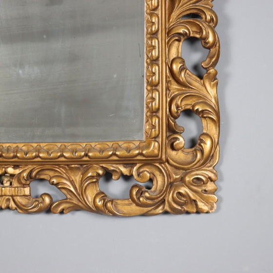 Image 1 of Mirror in wood and golden tablets
