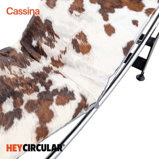 Originale Cassina LC4 Chaise Longue Vintage Le Corbusier Pelle di Mucca, Sedie da camera, Cromo, Multicolore (foto 14 di 15)