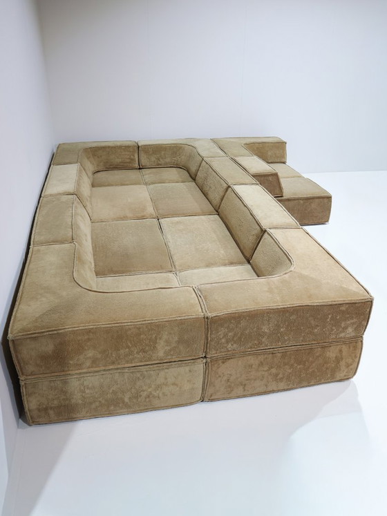 XXL Cor Trio Modulaire Sofa Landscape Bank Beige Geel 1973 – Modulaire banken, Textile (photo 4 of 21)