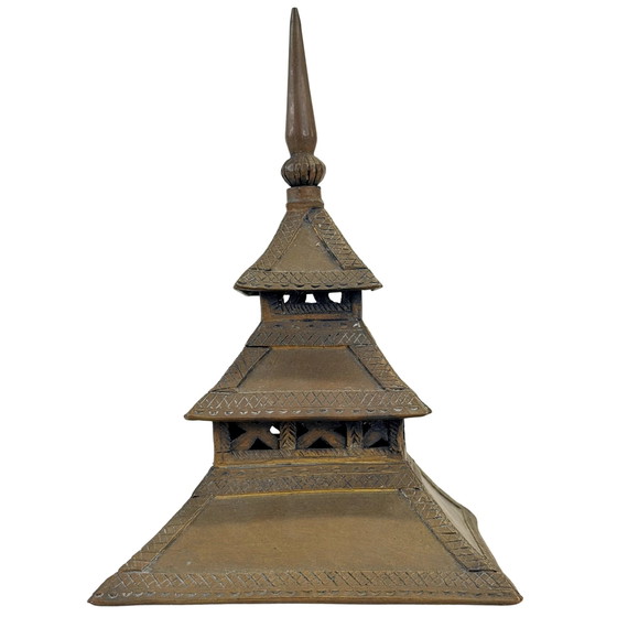 Antique Sumatran Brass Mosque Model – Indonesia – ca. 1900–1920 – Sculpture, Wood (photo 21 of 24)