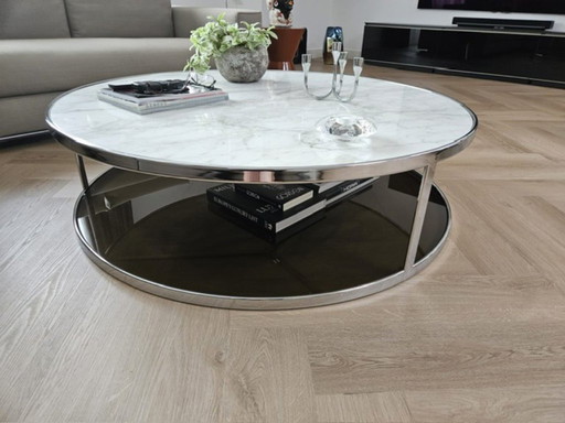 1x Minotti Huber Kaffeetisch 120 cm. rund