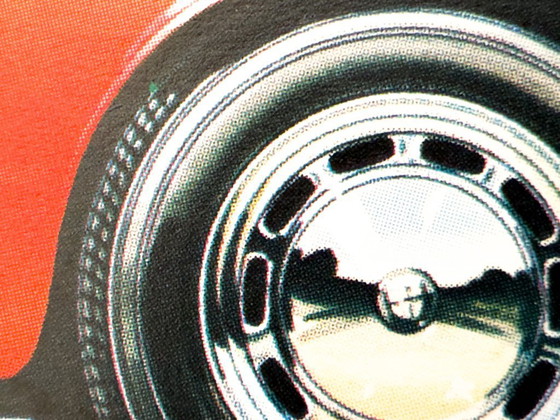 Image 1 of 🏁 Porsche History: Sportwagen 1948–1977 – c. 1977 – Original Poster by Ken Rush |  Lithographic print | 102 × 76 cm | Germany 