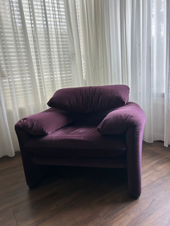 Image 1 of Cassina Maralunga 3-seater sofa + armchair